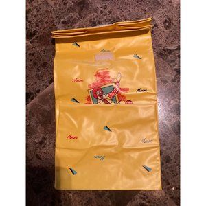 NEW Vintage 1988 Mc Donalds Yellow Vinyl  Happy Meals Lunch Bags Set Of 2
